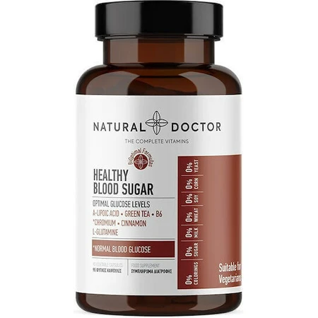 Спеціальна дієтична добавка Natural Doctor Healthy Blood Sugar Спеціальна дієтична добавка 90 рослинних капсул: ціни та характеристики