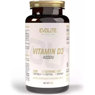 Evolite Витамин D3 для поддержки иммунитета и здоровья яиц 4000iu 120 софтгелей