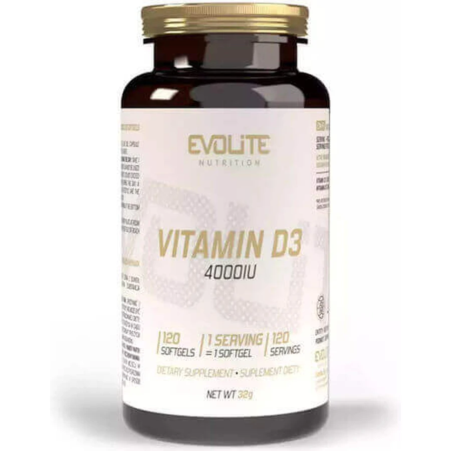 Evolite Витамин D3 для поддержки иммунитета и здоровья яиц 4000iu 120 софтгелей: цены и характеристики