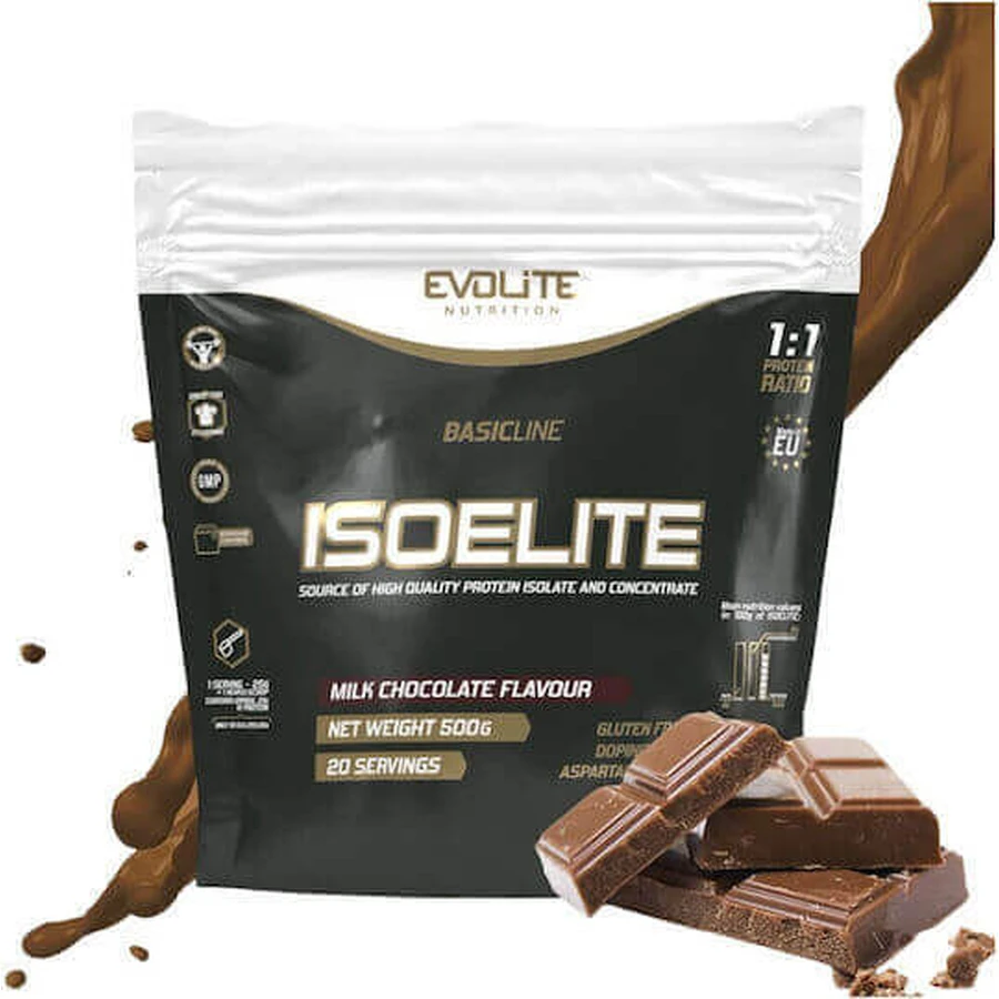 Evolite Isoelite Whey Protein Gluten Free со вкусом арахисового масла Шоколад 500гр: цены и характеристики