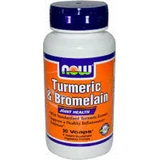 Now Foods Turmeric & Bromelain Special Dietary Supplement 90 растительных капсул