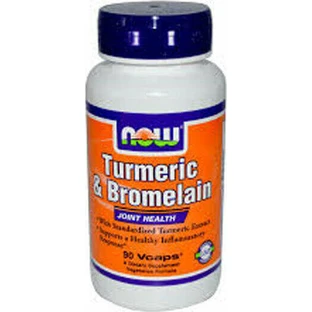 Now Foods Turmeric & Bromelain Special Dietary Supplement 90 растительных капсул