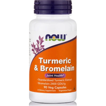 Now Foods Turmeric & Bromelain Special Dietary Supplement 90 растительных капсул: цены и характеристики