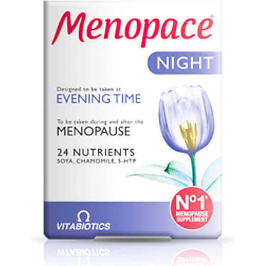 Vitabiotics Menobiotics Menopace Night Evening Time Menopause Supplement 30 tabs: цены и характеристики