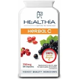 Healthia Herbal-C 750 мг Витамин для поддержки иммунитета, кожи и антиоксидантного действия 750 мг 120 капс