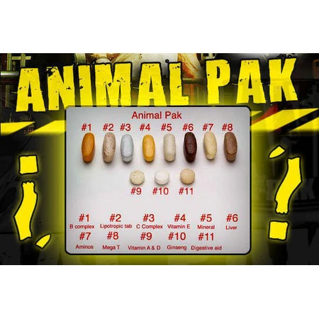 Мультивитамины Animal Animal PAK для энергии, укрепления иммунной системы и здоровья птицы 30 пакетиков: цены и характеристики