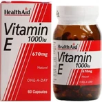 Health Aid Вітамін Е Вітамін для шкіри та антиоксидантної дії 1000iu 670мг 30 х 1 капсул: ціни та характеристики