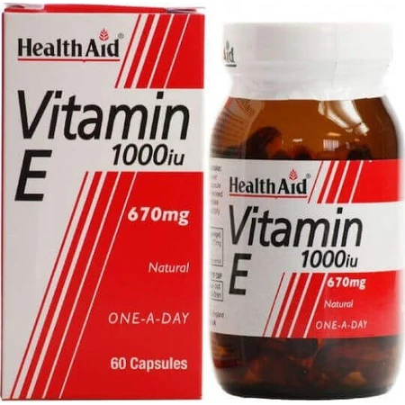 Health Aid Вітамін Е Вітамін для шкіри та антиоксидантної дії 1000iu 670мг 30 х 1 капсул: ціни та характеристики