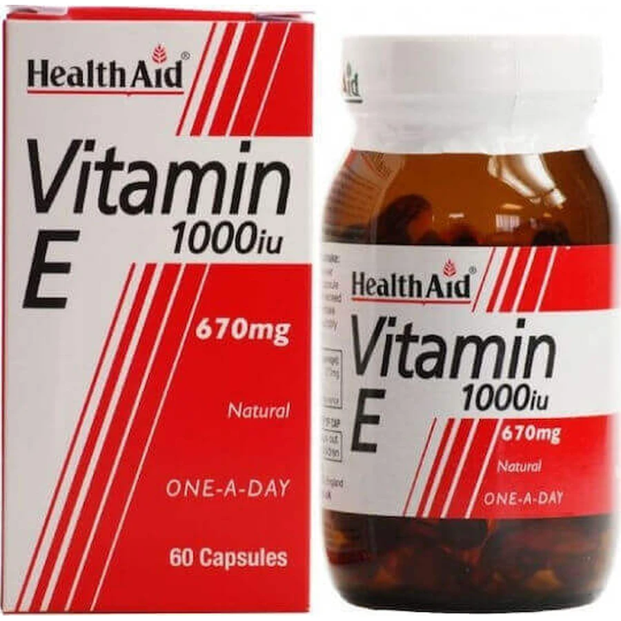 Health Aid Вітамін Е Вітамін для шкіри та антиоксидантної дії 1000iu 670мг 30 х 1 капсул: ціни та характеристики