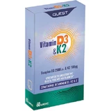 Quest Vitamin D3 & K2 Витамин D3 2500iu и K2 100μg для укрепления иммунной системы и здоровья овец