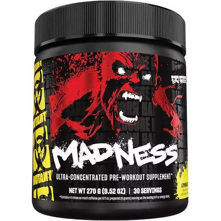 Mutant Madness Pre Workout Supplement 225gr Roadside Lemonade: цены и характеристики