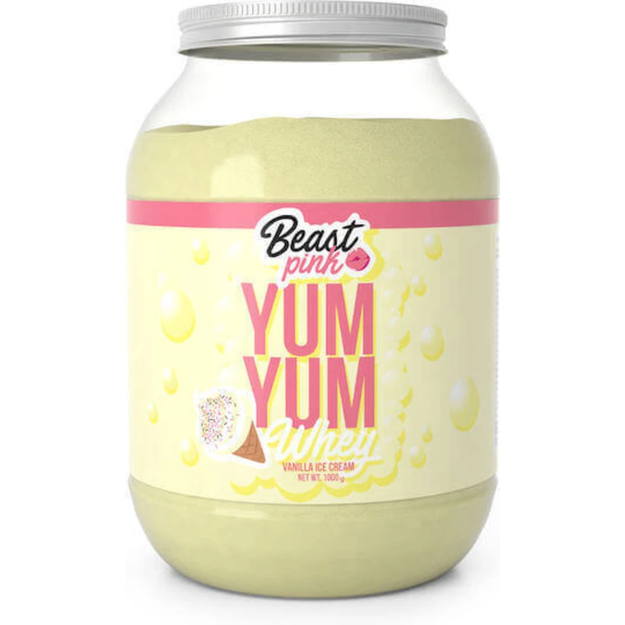 Beast Pink Yum Yum Whey Протеин сывороточный со вкусом ванильного мороженого 1 кг: цены и характеристики
