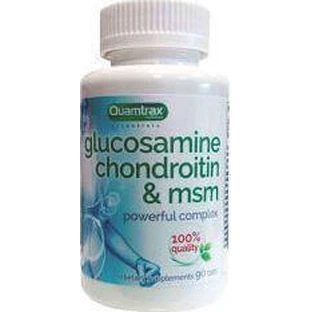 Quamtrax Nutrition Glucosamine Chondroitin & MSM Joint & Bone Health Supplement 90 caps