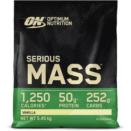 Optimum Nutrition Serious Mass Whey Protein с креатином и ванильным вкусом 5,455 кг: цены и характеристики