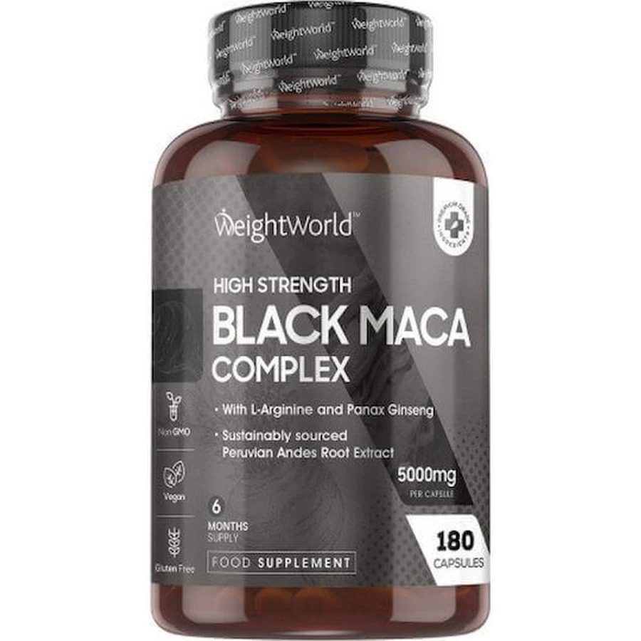 WeightWorld Високоміцний комплекс чорної маки 5000 мг 180 капс.: ціни та характеристики
