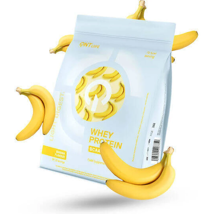 QNT Light Digest Whey Protein Сывороточный протеин без глютена со вкусом банана 500 гр.: цены и характеристики