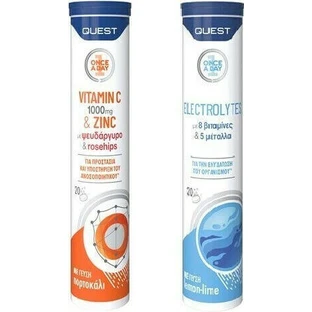 Quest Quest Quest Vitamin C 1000mg & Zinc + Electrolytes Полівітамінний комплекс Vitamin C 1000mg & Zinc + Electrolytes для зміцнення імунної системи
