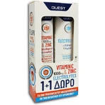 Quest Quest Quest Vitamin C 1000mg & Zinc + Electrolytes Полівітамінний комплекс Vitamin C 1000mg & Zinc + Electrolytes для зміцнення імунної системи: ціни та характеристики
