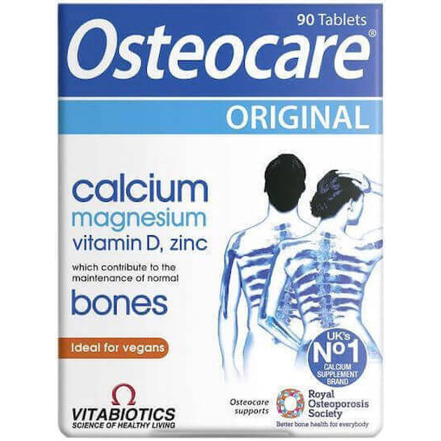 Vitabiotics Osteocare Оригінальна добавка для здоров'я кісток 90 капсул Інтернет-магазин: ціни та характеристики