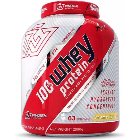 Immortal Nutrition 100% сывороточный протеин Сывороточный протеин со вкусом крем-брюле 2 кг: цены и характеристики
