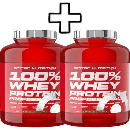 Scitec Nutrition 100% Whey Protein Professional 2350г банани та Scitec Nutrition 100% Whey Protein Professional 2350г шоколад в індивідуальній упаковці: ціни та характеристики