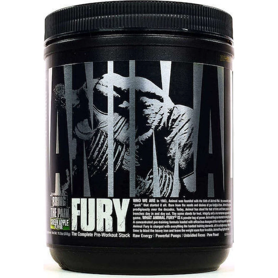 Universal Nutrition Animal Fury Предтреніровочна добавка 330гр Зелена: ціни та характеристики