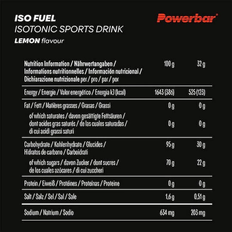PowerBar Iso Fuel Isotonic Lemon 608гр: цены и характеристики