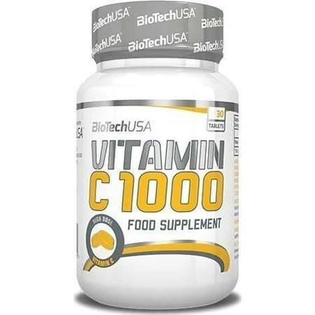 Biotech USA Vitamin C 1000 Біофлавоноїди Вітамін для зміцнення імунної системи, шкіри та антиоксидантної дії 1000 мг 30 таблеток: ціни та характеристики