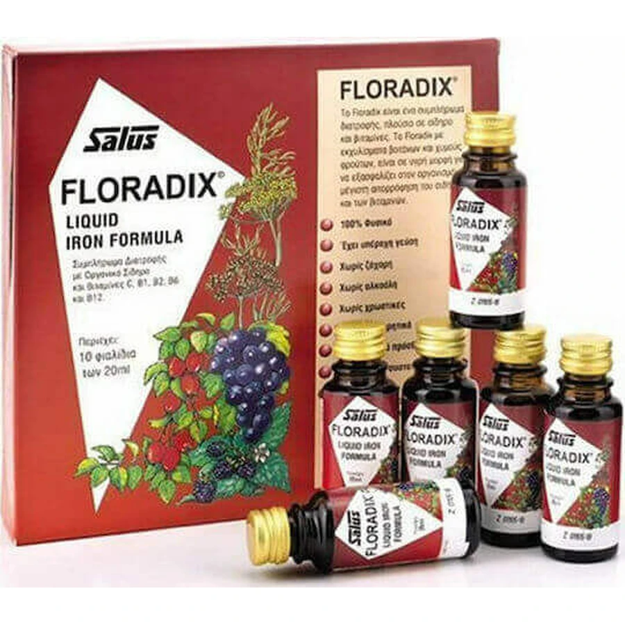 Salus Haus Floradix Рідка формула заліза 200мл: ціни та характеристики