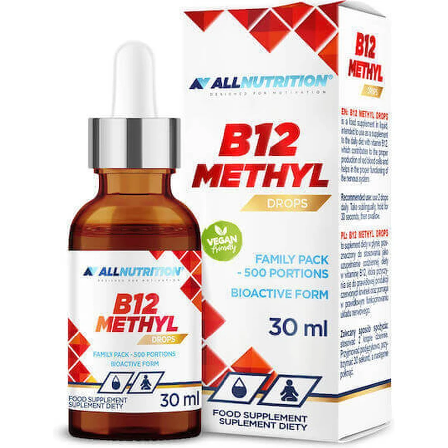 AllNutrition B12 Метил Витамин для здоровья нервной системы 30 мл: цены и характеристики