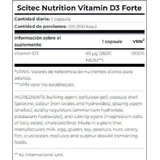 Scitec Nutrition Витамин D3 Forte для поддержки иммунитета и здоровья яиц 100 капс