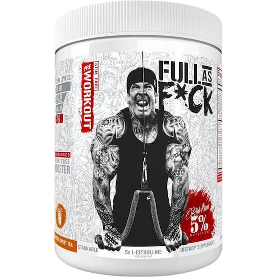 Rich Piana 5% Nutrition Rich Piana Full As F*ck Предтреніровочная добавка 350гр 200мл Південний солодкий чай: ціни та характеристики