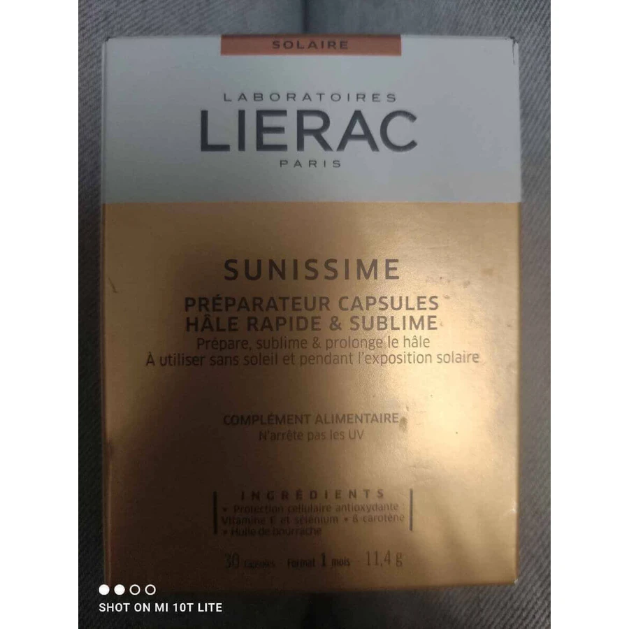 Lierac Sunissime Tan Prep. Харчова добавка з вітаміном Е та селеном 30 капсул: ціни та характеристики