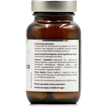 Альфа-ліпоєва кислота серії Power Of Nature Platinum Альфа-ліпоєва кислота 300 мг Харчова добавка спеціальна 30 капс.: ціни та характеристики