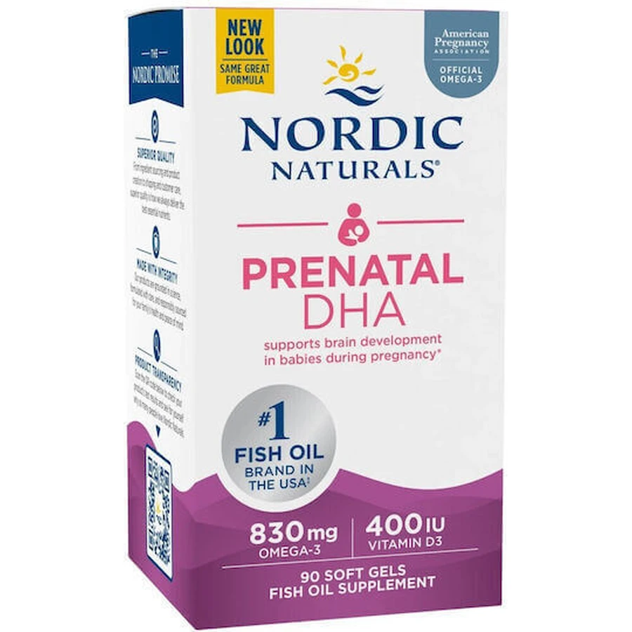 Nordic Naturals Prenatal DHA Fish Oil 830mg 90 softgels Unflavoured: цены и характеристики