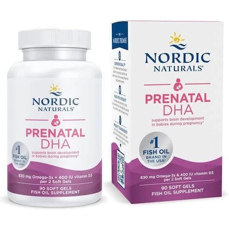 Nordic Naturals Prenatal DHA Fish Oil 830mg 90 softgels Unflavoured: цены и характеристики