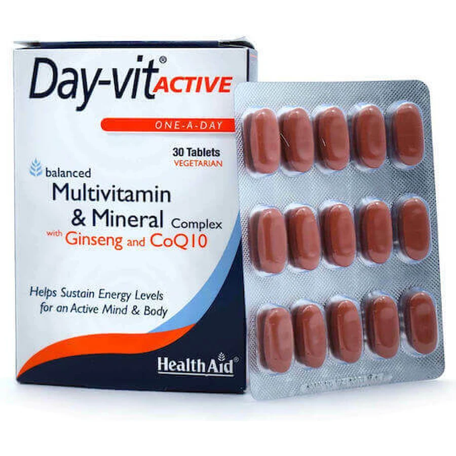 Полівітамінний комплекс Health Aid Day-Vit Active Energy 30 х 1 таблетка: ціни та характеристики