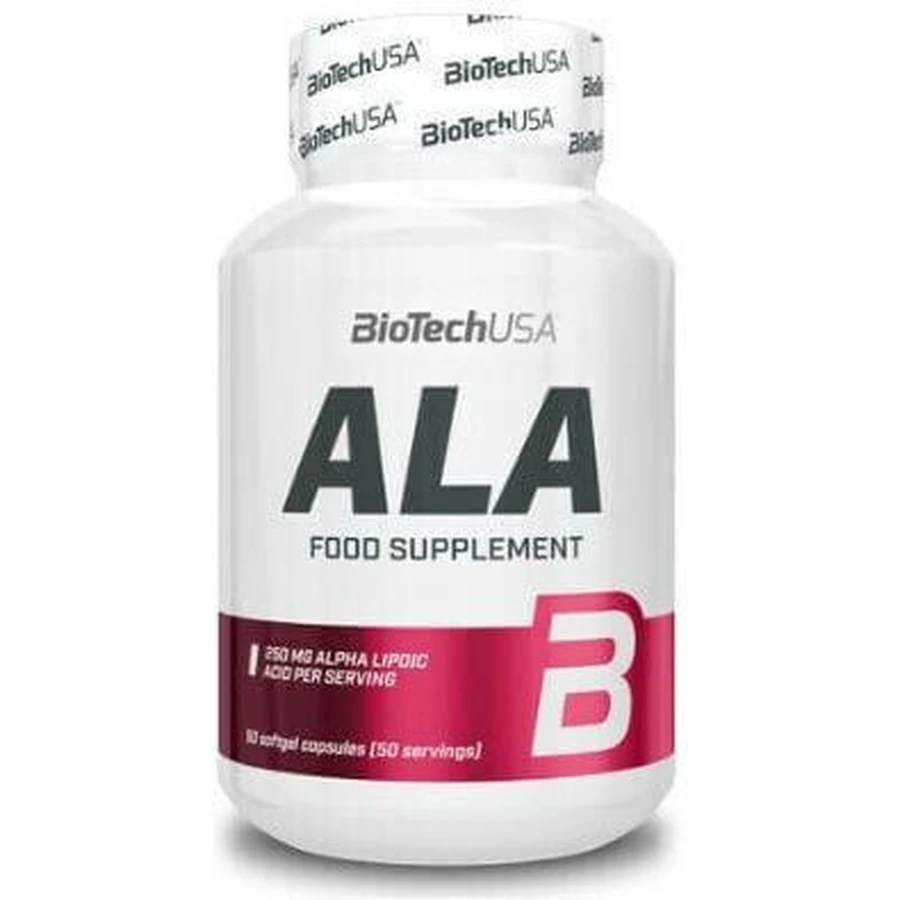 Biotech USA Альфа-липоевая кислота Альфа-липоевая кислота Альфа-липоевая кислота Специальная диетическая добавка 50 капс: цены и характеристики