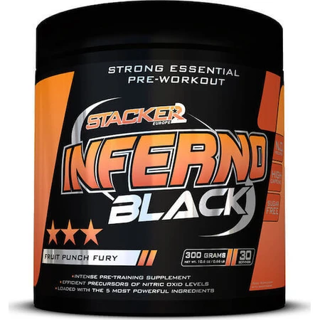 Stacker 2 Inferno Black Pre Workout Supplement 300gr Fruit Juice: цены и характеристики