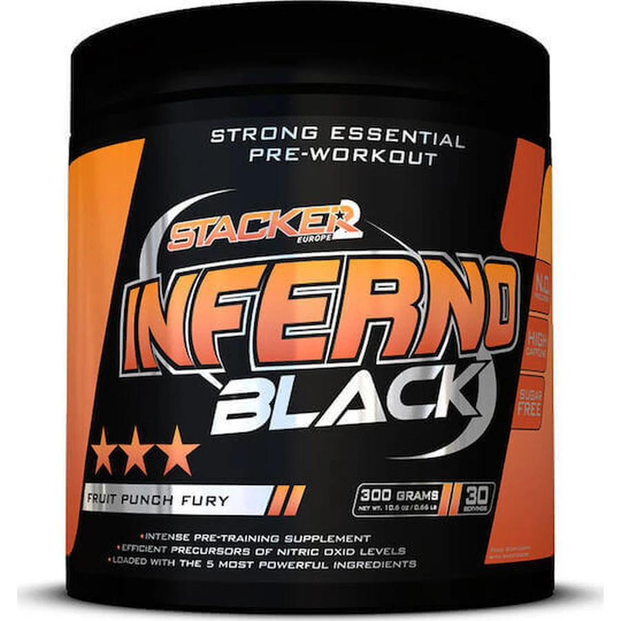 Stacker 2 Inferno Black Pre Workout Supplement 300gr Fruit Juice: цены и характеристики