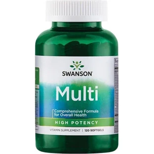 Мультивітамінний комплекс для зміцнення імунної системи Swanson High Potency Multi для зміцнення імунної системи 120 м'яких гелів