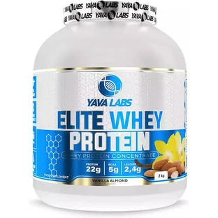 Yava Labs Elite Whey Сывороточный протеин со вкусом ванильного миндаля 2 кг