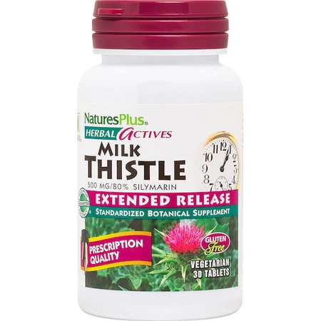 Розторопша плямиста розширений випуск Nature's Plus Herbal Actives 30 файлів: ціни та характеристики