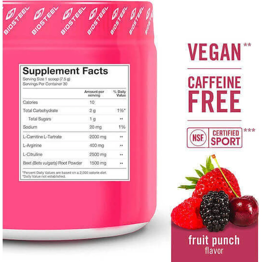 Biosteel Sport Beets Pre Workout Supplement 225gr Fruit Juice: цены и характеристики