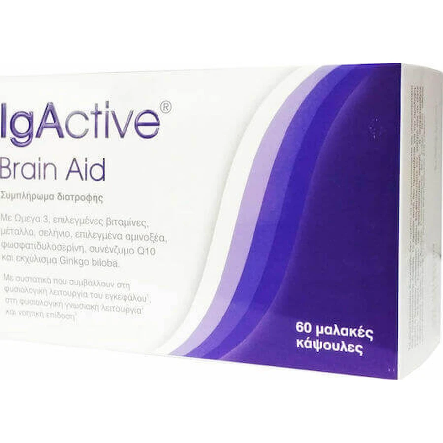 IgActive Brain Aid Добавка для покращення пам'яті 60 м'яких гелів: ціни та характеристики