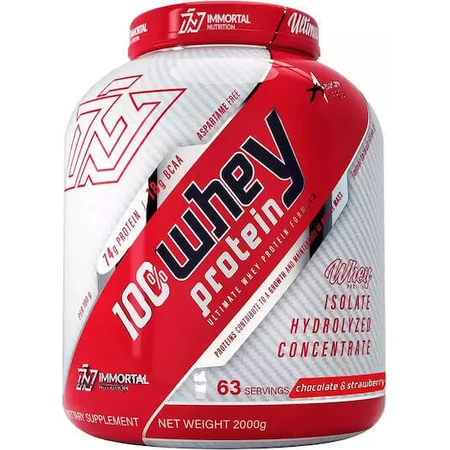 Immortal Nutrition 100% сироватковий протеїн Сироватковий протеїн зі смаком полуниці та шоколаду 2 кг: ціни та характеристики