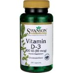 Swanson Vitamin D3 Вітамін для підтримки імунітету та здоров'я яєць 400iu 250 капс.: ціни та характеристики
