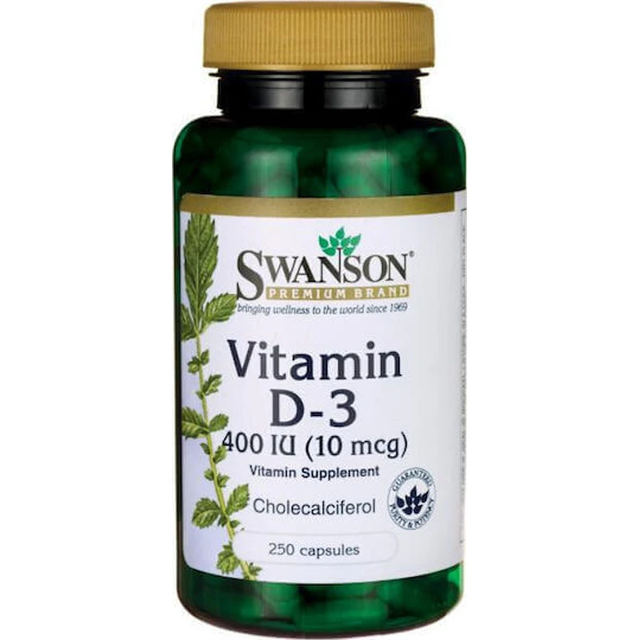 Swanson Vitamin D3 Вітамін для підтримки імунітету та здоров'я яєць 400iu 250 капс.: ціни та характеристики