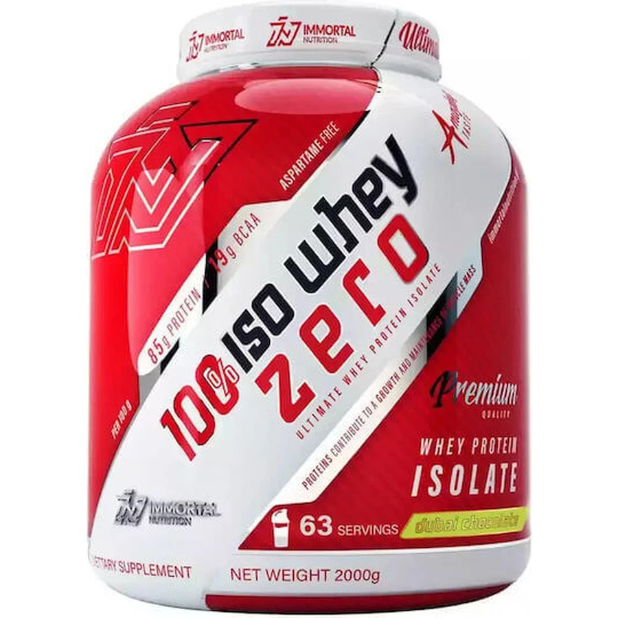 Immortal Nutrition 100% Iso Whey Zero Whey Protein Безлактозний сироватковий протеїн з шоколадним смаком Дубай 2 кг: ціни та характеристики