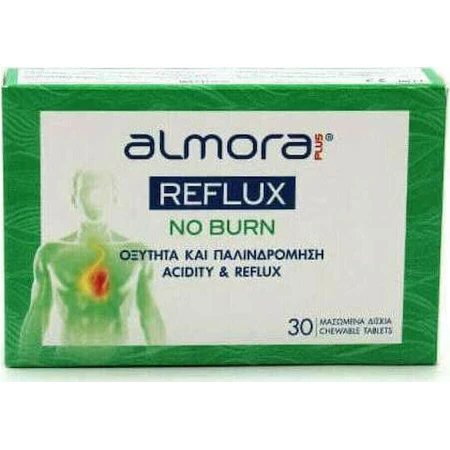 almora PLUS® Reflux No Burn Специальная пищевая добавка 30 жевательных таблеток: цены и характеристики